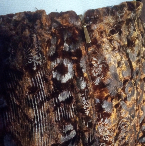 Vintage City Girl Mixed Media Patchwork Artsy Animal Print Boho‎ Maxi Skirt 10 - Picture 8 of 8